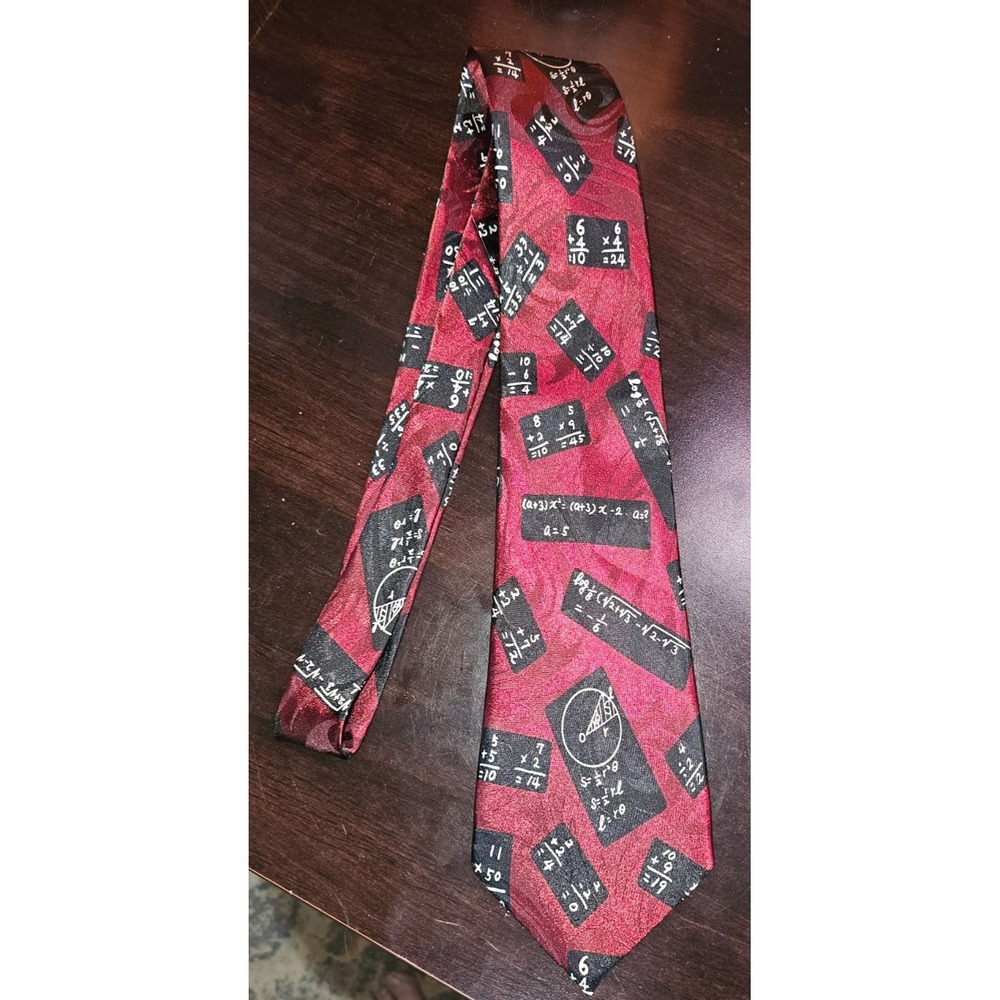Mathematical Men's Business‎ Math Teacher Formulas Tie Renaissance Hand Made